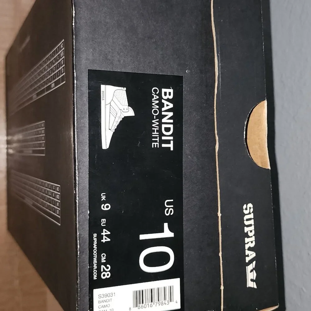Mobb Deep X Supra Bandit Camo White Size 10 - Picture 12 of 12